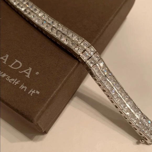 Silpada B1390 Double Row CZ Bracelet - Picture 3 of 9